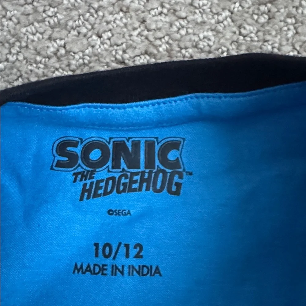 191 NIB SEGA‎ Sonic The Hedgehog Big Boys 3 Pack Graphic T-Shirts - Size: 10/12